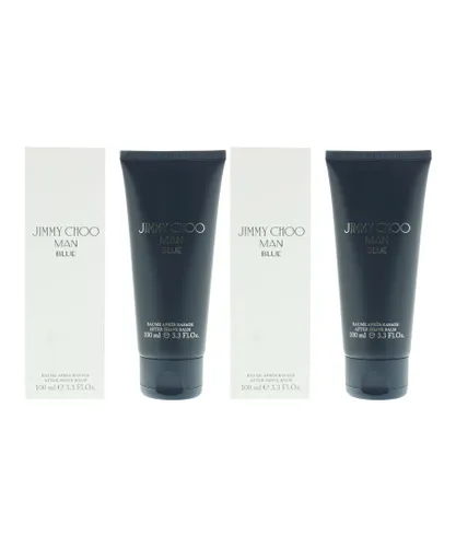 Jimmy Choo Mens Man Blue Aftershave Balm 150ml x 2 - One Size