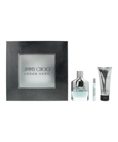 Jimmy Choo Mens Urban Hero Eau de Parfum 100ml, 75ml & AfterShave Balm - One Size