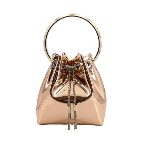 Jimmy Choo , Pink Bucket Bag Backpack with Metal Drawstring ,Pink female, Sizes: ONE SIZE
