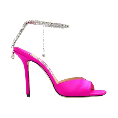 Jimmy Choo , Saeda heeled sandals ,Pink female, Sizes: