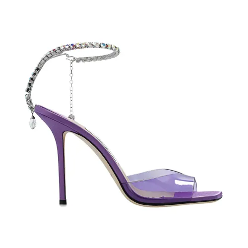 Jimmy Choo , Saeda heeled sandals ,Purple female, Sizes: