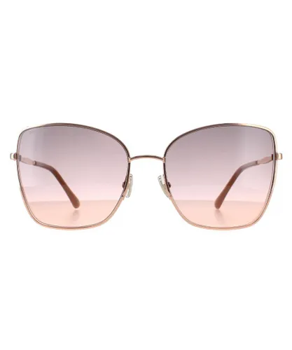 Jimmy Choo Square Womens Copper Gold Nude Grey Fuchsia ALEXIS/S Metal - One