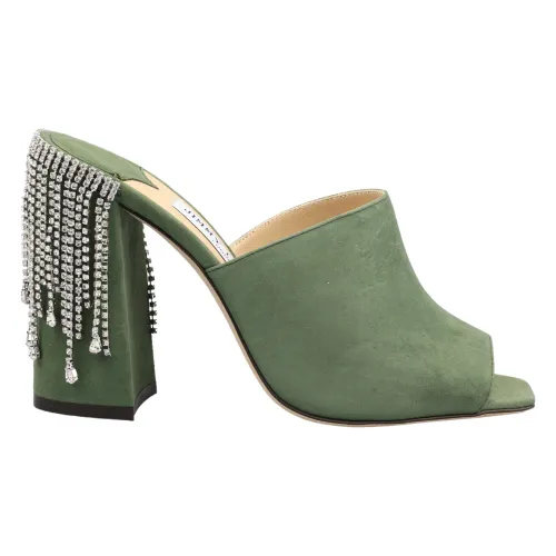 Jimmy Choo , Versatile Decolletes for All Climates ,Green female, Sizes: