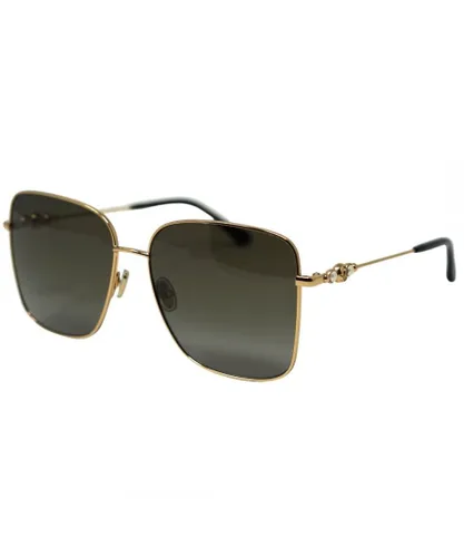 Jimmy Choo Womens Hester/S 006J HA Gold Sunglasses - One