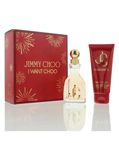 Jimmy Choo Womens I Want Eau De Parfum 60ml + Body Lotion 100ml Gift Set - NA - One Size