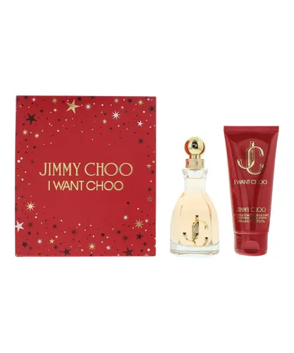 Jimmy Choo Womens I Want Eau de Parfum 60ml + Body Lotion 100ml Gift Set - One Size