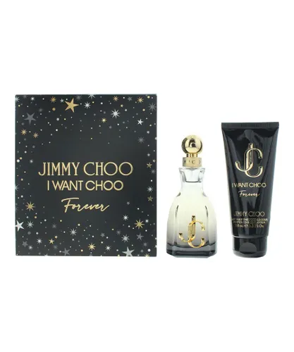 Jimmy Choo Womens I Want Forever Eau de Parfum 60ml + Body Lotion 100ml Gift Set - One Size
