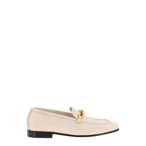 Jimmy Choo , Womens Shoes Loafer White Ss23 ,Beige female, Sizes:
