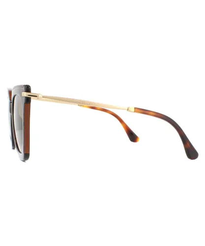 Jimmy Choo Womens Sunglasses Ciara/G/S OCY HA Glitter Havana Brown Gradient - One