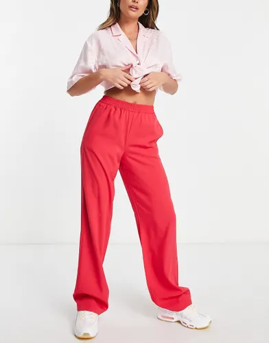 JJXX Poppy tailored dad trousers in bright red