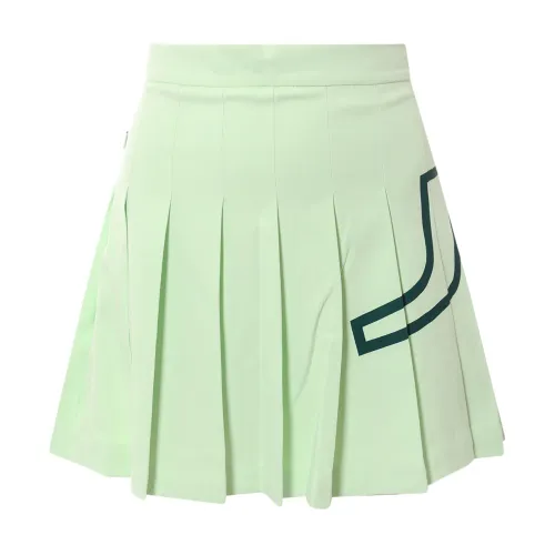 J.Lindeberg , Green Skirt with Button and Zip Closure ,Green female, Sizes: