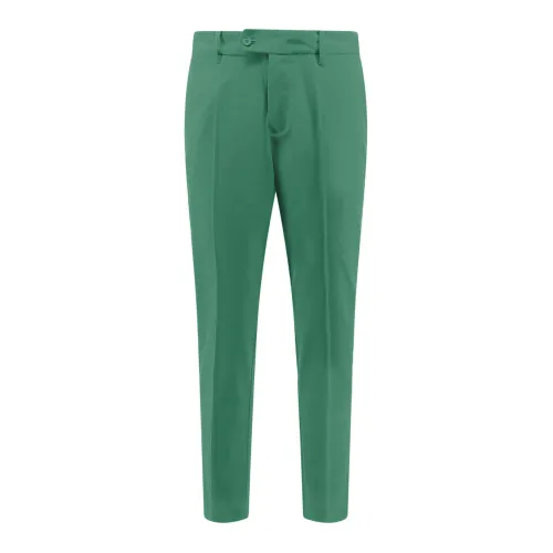 J.Lindeberg , Green Trousers with Zip and Button Closure ,Green male, Sizes:
