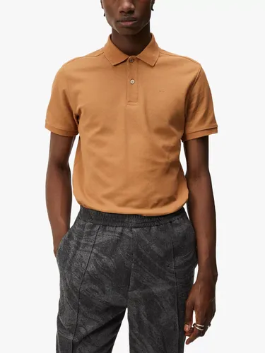 J.Lindeberg Troy Cotton Polo Shirt - Chipmunk - Male