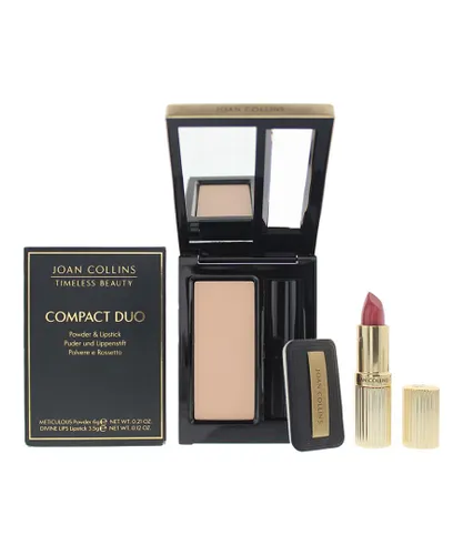 Joan Collins Womens Compact Duo Powder 6g - Marilyn Cream Lipstick 3.5g - One Size