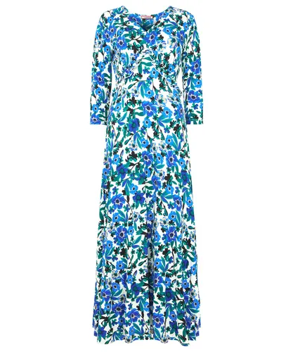 Joe Browns Women's Cobalt Floral V-Neck Jersey Dress