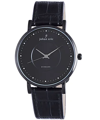 Johan Eric : Esbjerg Mens Black Watch.. Leather - One Size