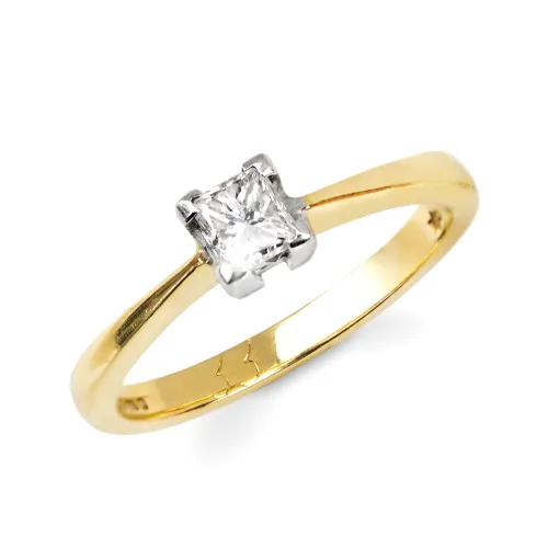 John Greed 18ct Gold 0.33ct Diamond Solitaire Ring