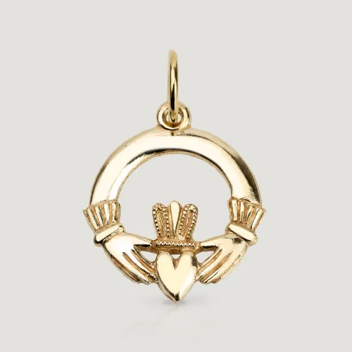 John Greed CANDY 9ct Gold Claddagh Pendant Charm
