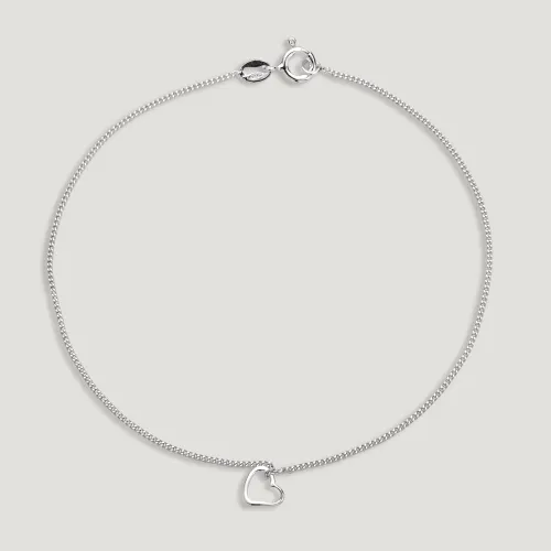 John Greed CANDY Love Silver Heart Anklet