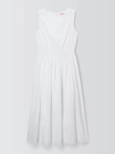 John Lewis ANYDAY Broderie Dress, White - White - Female