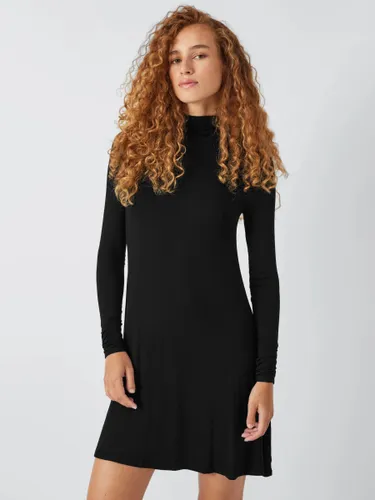 John Lewis ANYDAY Fit & Flare Jersey Dress, Black - Black - Female