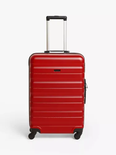 John Lewis ANYDAY Girona 65cm 4-Wheel Medium Suitcase - Red - Unisex
