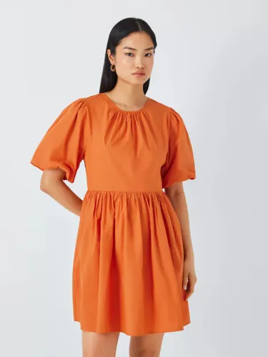 John Lewis ANYDAY Volume Mini Dress - Orange - Female