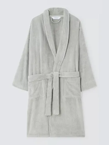 John Lewis Egyptian Cotton Unisex Bath Robe - Dove Grey - Female