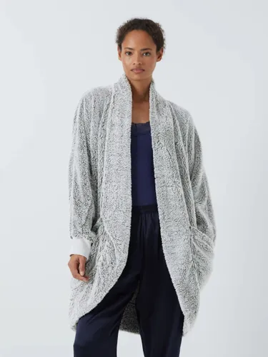 John Lewis Frosted High Pile Throw On Fleece - Grey - Female