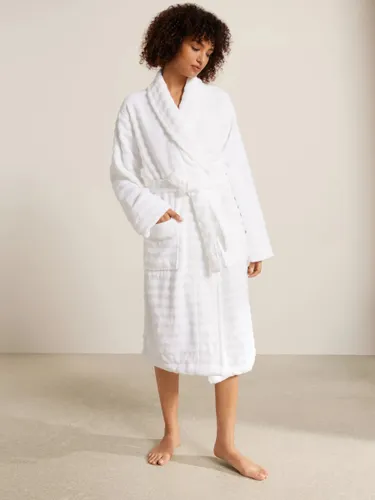 John Lewis Luxury Spa Unisex Bath Robe - White - Female