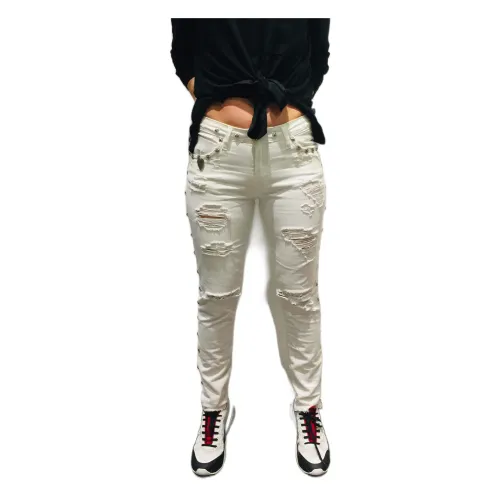 John Richmond , Stylish Slim-fit Trousers ,White female, Sizes: