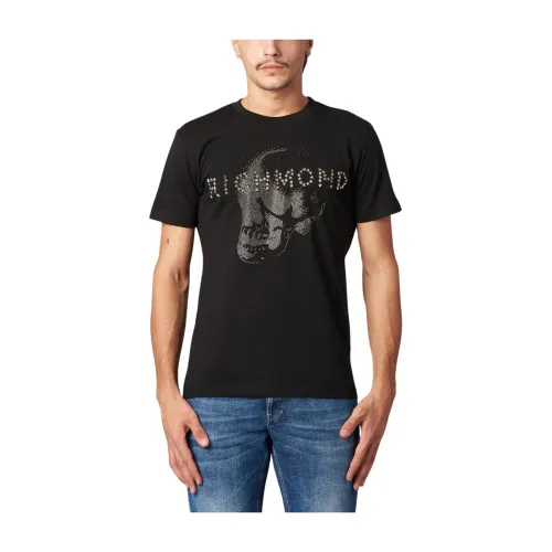 John Richmond , T-shirt ,Black male, Sizes:
