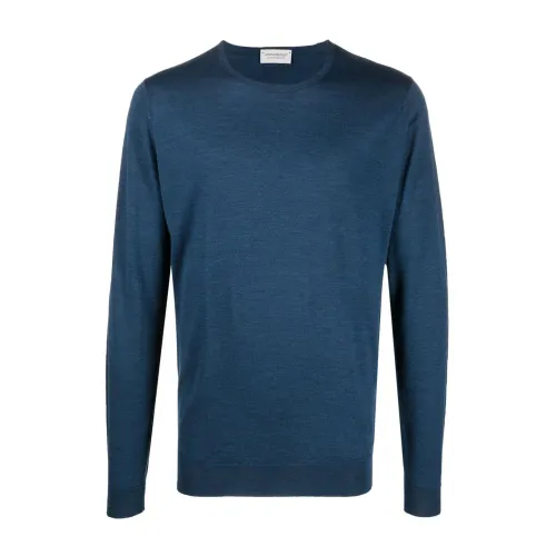John Smedley , John Smedley Sweaters Blue ,Blue male, Sizes: