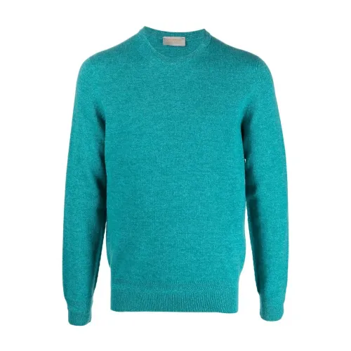 John Smedley , John Smedley Sweaters Clear Blue ,Blue male, Sizes: