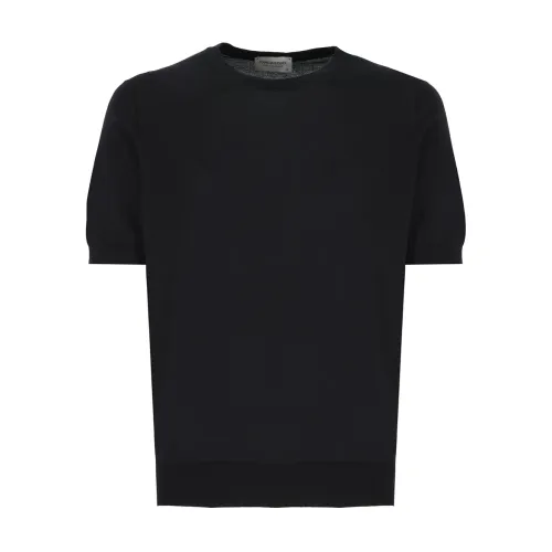 John Smedley , John Smedley T-shirts and Polos Black ,Black male, Sizes: