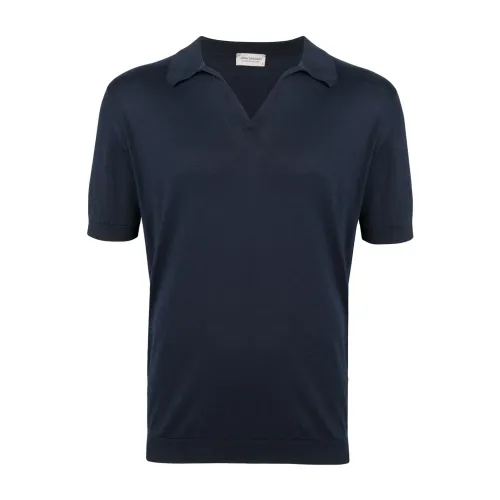 John Smedley , John Smedley T-shirts and Polos Blue ,Blue male, Sizes:
