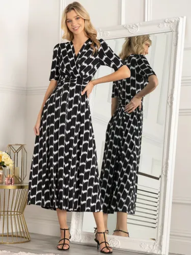 Jolie Moi Akayla Geometric Print Jersey Maxi Dress, Black - Black - Female