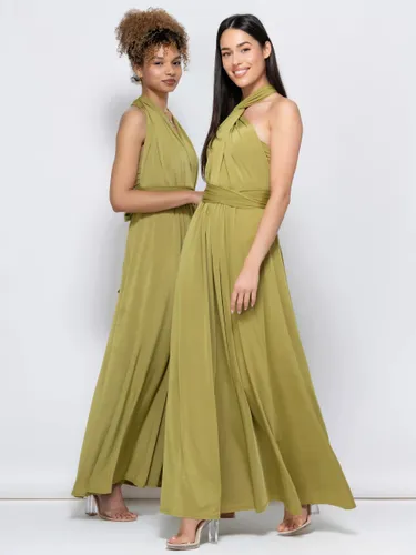 Jolie Moi Bridesmaid Multiway Maxi Dress, Olive Green - Olive Green - Female