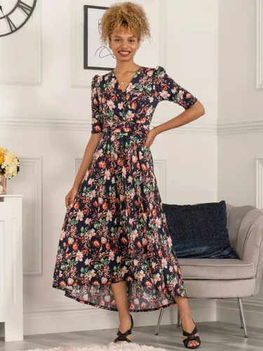 Jolie Moi Maanasi Jersey Maxi Dress, Navy Floral - Navy Floral - Female