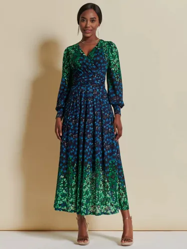 Jolie Moi Quiyn Lace Maxi Dress, Blue/Multi - Blue/Multi - Female