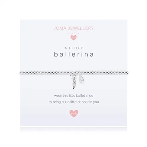 Joma A Little Ballerina Childrens Bracelet - Silver