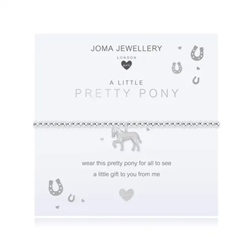 Joma A Little Pretty Pony Childrens Bracelet - Silver