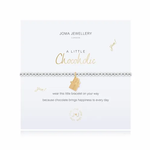 Joma Jewellery A Little Chocoholic Bracelet - Silver & Yellow Gold
