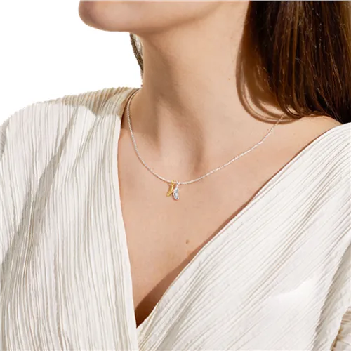 Joma Jewellery Feathers Appear When Loved Ones Are Near Necklace - Silver & Gold