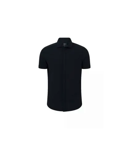 Joop ! Mens Pals Short Sleeve Shirt - Black Polyamide