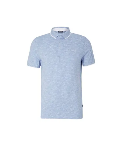 Joop Mens Short Sleeve Polo Shirt - Blue Cotton