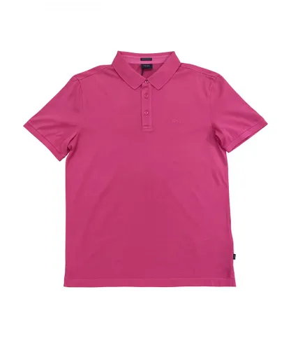 Joop Mens Short Sleeve Polo Shirt - Pink