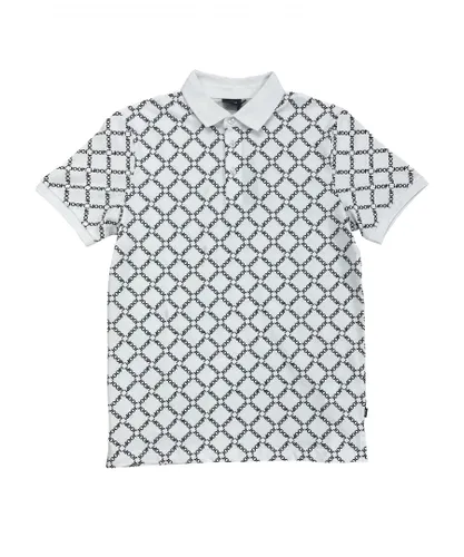Joop Mens Short Sleeve Polo Shirt - White