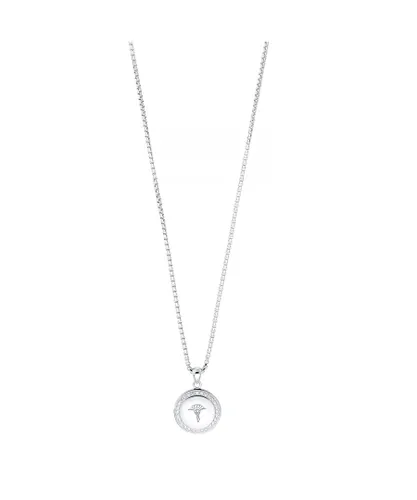 Joop Womens chain with pendant for ladies, 925 Sterling silver, zirconia synth.