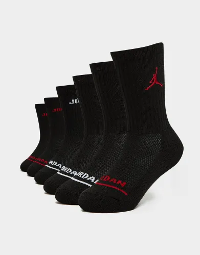 Jordan 6-Pack Crew Socks Junior - Black